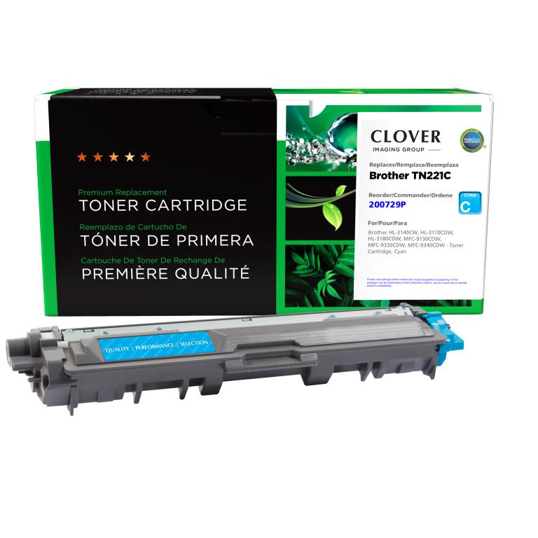 Cyan Toner Cartridge for Brother TN221