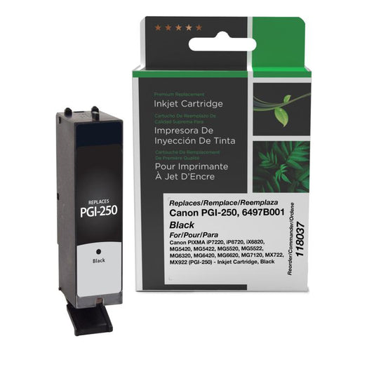 Black Ink Cartridge for Canon PGI-250 (6497B001)