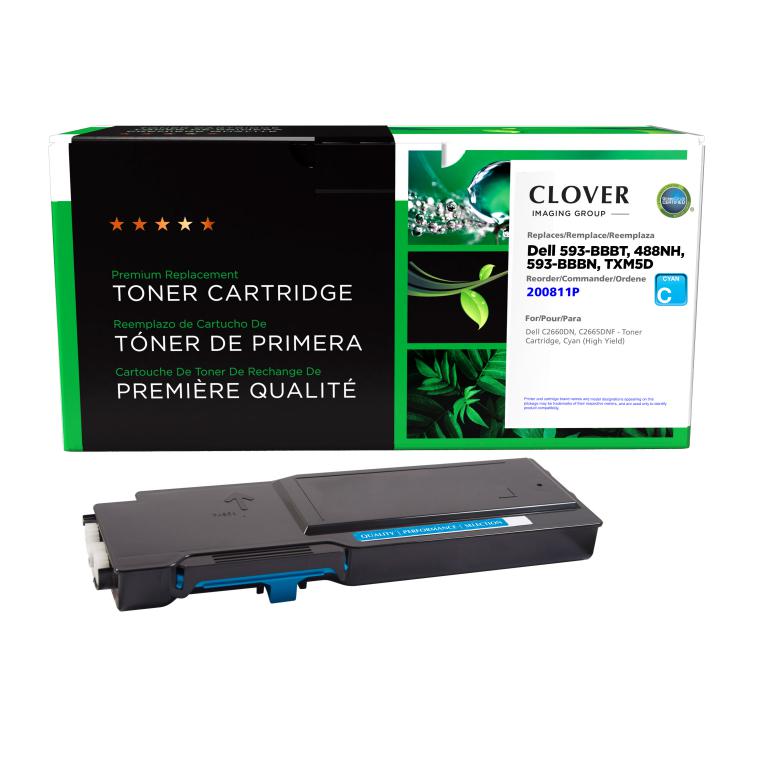 High Yield Cyan Toner Cartridge for Dell C2660