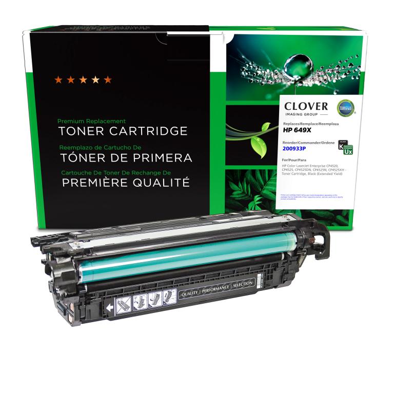 Extended Yield Black Toner Cartridge for HP CE260X