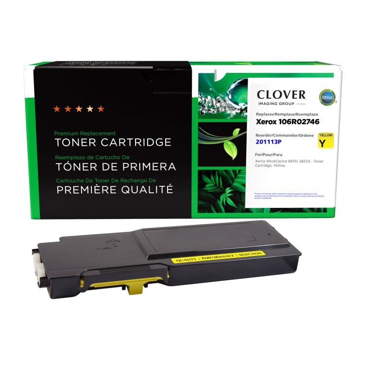 Yellow Toner Cartridge for Xerox 106R02746